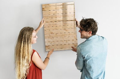 Magnettafel mit Marker Helle Bretter