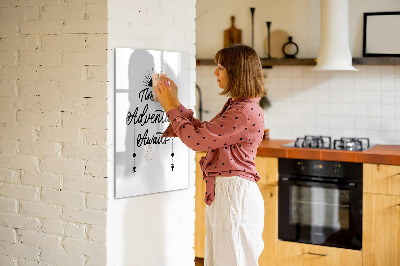 Magnettafel mit Marker Abenteuer