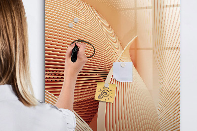 Magnetische Schreibtafel Wellenabstraktionsmuster