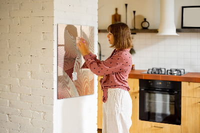 Magnetische Schreibtafel Wellenabstraktionsmuster