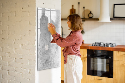 Magnetische Schreibtafel Betonwand