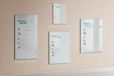 Magnettafel mit Marker Finanzplaner