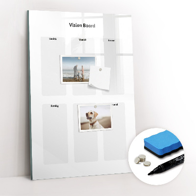 Magnetische Schreibtafel Visionboard