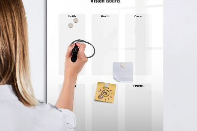 Magnetische Schreibtafel Visionboard