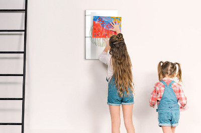 Magnetische Schreibtafel Hallo Sommerinschrift