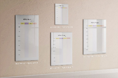 Magnettafel mit Marker Essensplaner