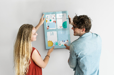 Magnetische Schreibtafel Galaktischer Planer