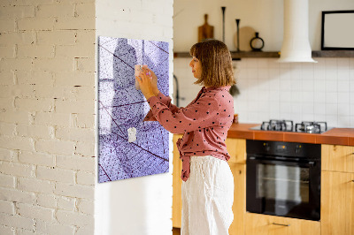 Magnettafel mit Marker Blattstruktur