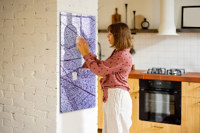 Magnettafel mit Marker Blattstruktur