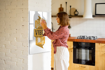 Magnetische Schreibtafel Nur gute Stimmung