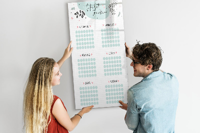 Magnettafel mit Marker Gewohnheitsverfolgung