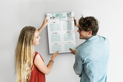 Magnettafel mit Marker Gewohnheitsverfolgung