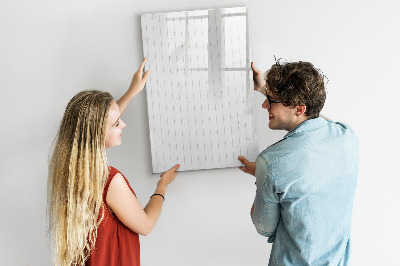 Magnettafel mit Marker Naturholz