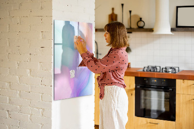 Magnetische Schreibtafel Pastellfedern