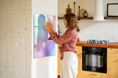 Magnetische Schreibtafel Pastellfedern