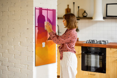 Magnetisches Zeichenbrett Sonnenaufgang mit Farbverlauf