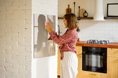 Magnettafel mit Marker Abstraktes Licht