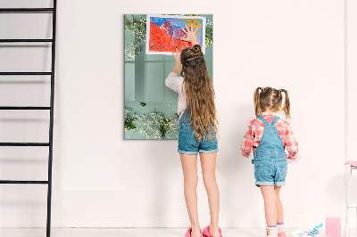 Magnetische Schreibtafel Schleierkrautblüten