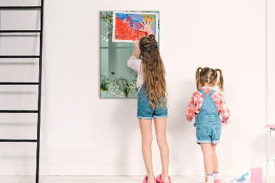 Magnetische Schreibtafel Schleierkrautblüten