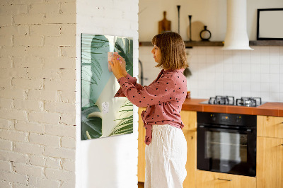 Magnettafel mit Marker Tropische Monstera