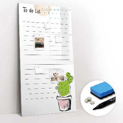 Magnettafel mit Marker To-Do-Liste