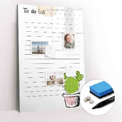 Magnettafel mit Marker To-Do-Liste