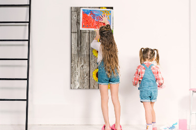 Magnetische Schreibtafel Sonnenblumen aus Holz