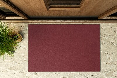Outdoor-Türmatte vor der Tür Purpurrot