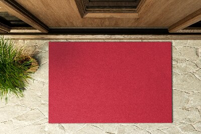 Outdoor-Türmatte vor der Tür Rotes Quartett