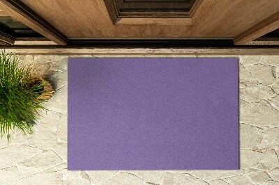 Outdoor-Türmatte vor der Tür Wiese Violett