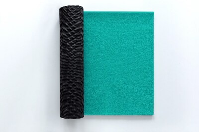 Outdoor-Türmatte vor der Tür Aquamarinblaue Wellen