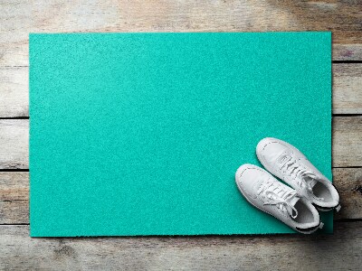 Outdoor-Türmatte vor der Tür Aquamarinblaue Wellen