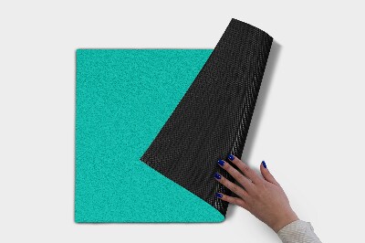 Outdoor-Türmatte vor der Tür Aquamarinblaue Wellen
