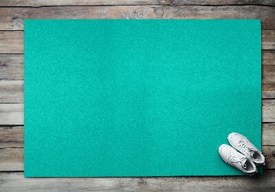 Outdoor-Türmatte vor der Tür Aquamarinblaue Wellen