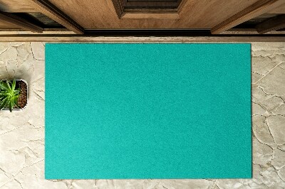 Outdoor-Türmatte vor der Tür Aquamarinblaue Wellen