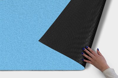 Outdoor-Türmatte vor der Tür Sommerblau