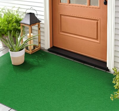 Outdoor-Türmatte vor der Tür Grasartiger Farbton