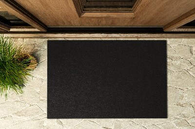 Outdoor-Türmatte vor der Tür Kräftiges Schwarz