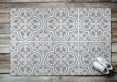 Fußmatte vor dem Haus Geometrische Mosaike