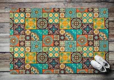 Fußmatte vor dem Haus Mehrfarbiges Mosaik