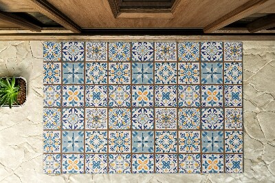 Außentürmatte vor der Tür Geometrische Ornamente