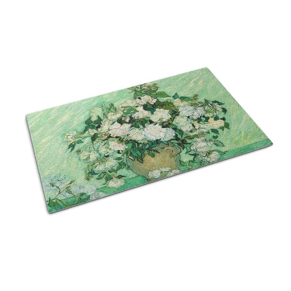 Matten für draußen Rosen im Stil von Van Gogh