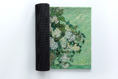 Matten für draußen Rosen im Stil von Van Gogh