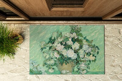 Matten für draußen Rosen im Stil von Van Gogh