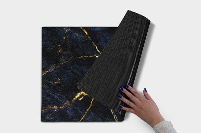 Türmatten vor der Tür Marineblauer Marmor