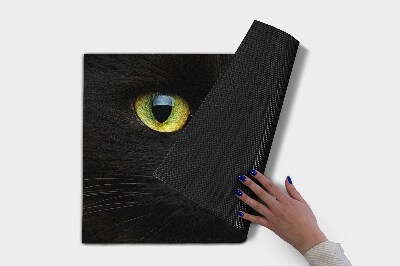 Fußmatte vor der Tür im Freien Katzenaugen