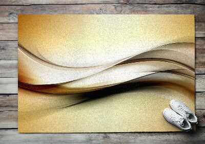 Fußmatte vor der Tür im Freien Goldene Linien