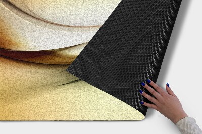 Fußmatte vor der Tür im Freien Goldene Linien
