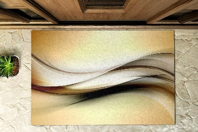 Fußmatte vor der Tür im Freien Goldene Linien