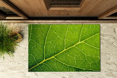 Outdoor-Türmatte vor der Tür Details in Blättern